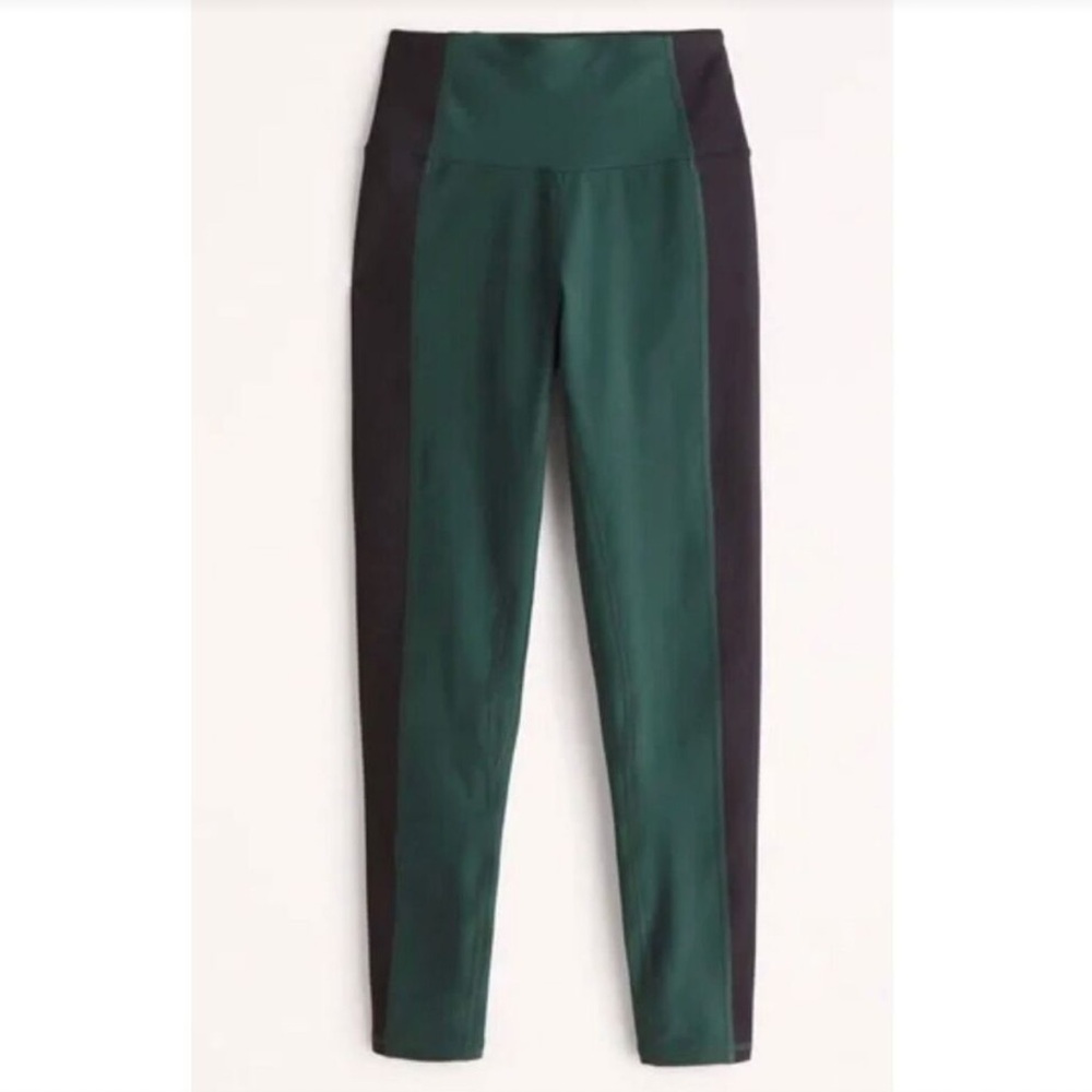 Abercrombie & Fitch Green and Navy Blue Leggings
